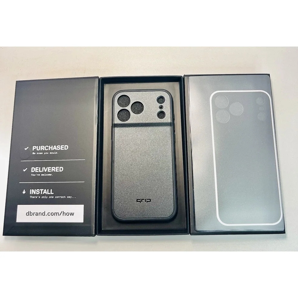 dbrand Grip Case Matte Black iPhone 17 PRO MAX skin New Open Box JCVRGY
